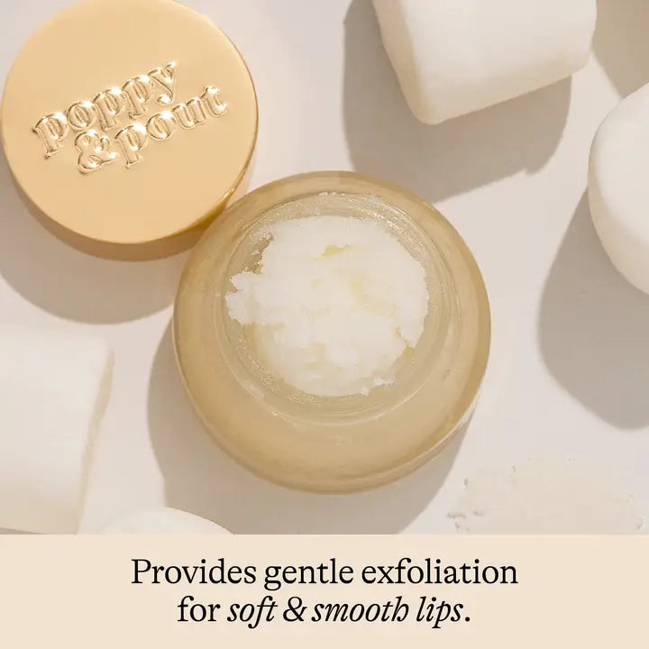POPPY Lip Scrub, Marshmallow Creme