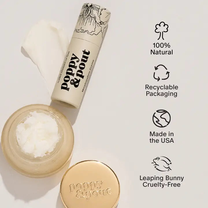 POPPY Lip Care Duo, Marshmallow Creme