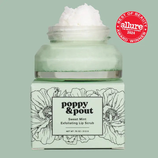 POPPY Lip Scrub, Sweet Mint