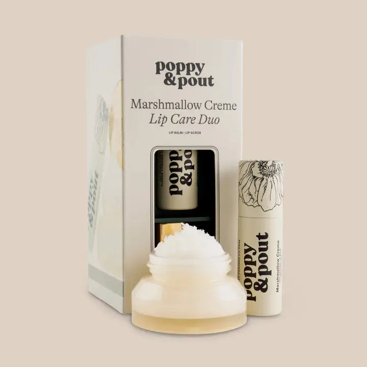 POPPY Lip Care Duo, Marshmallow Creme