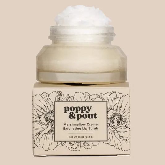 POPPY Lip Scrub, Marshmallow Creme