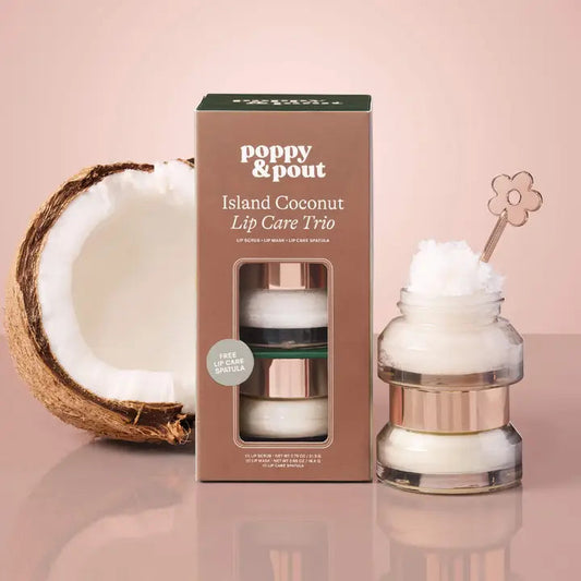 POPPY Lip Care Trio, Island Coconut