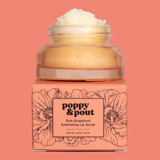 POPPY Lip Scrub, Pink Grapefruit